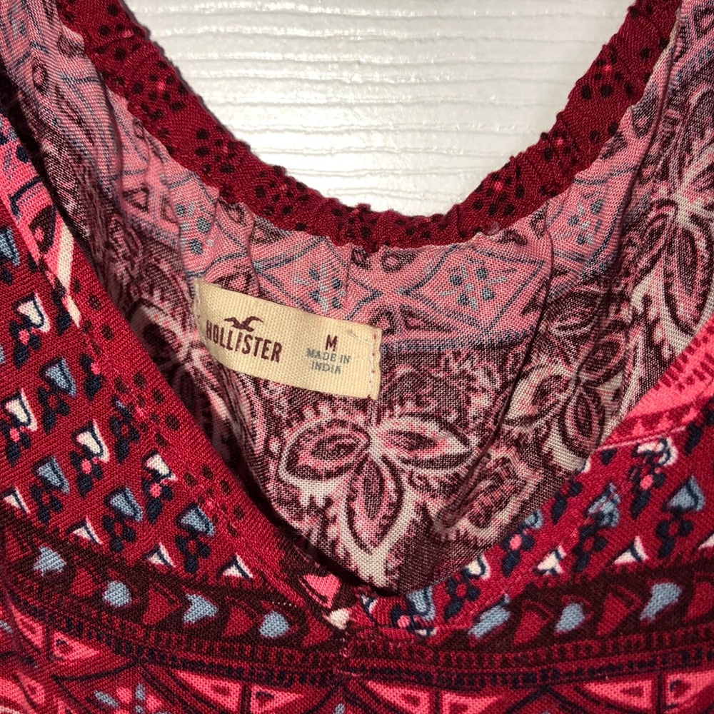 Red Patterned Dress - Picture 5 of 5